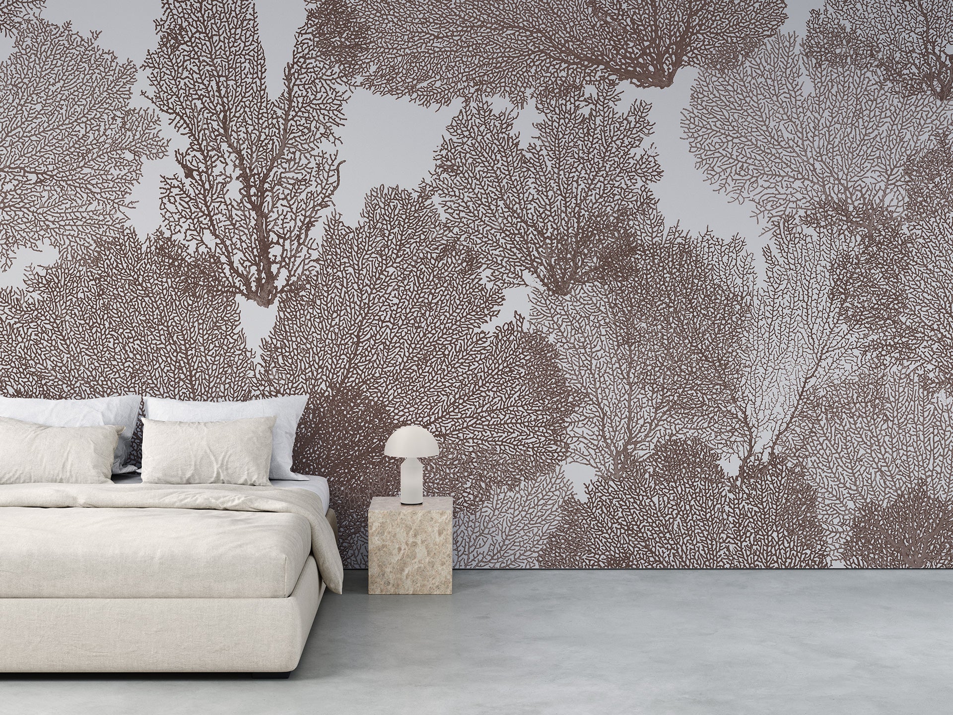 Calico Wallpaper: Coralline in Reef (installed)