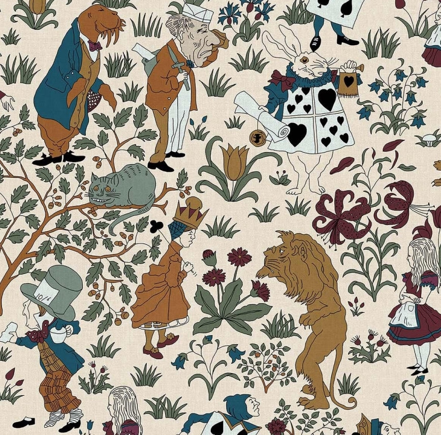 Alice in Wonderland – Walnut Wallpaper