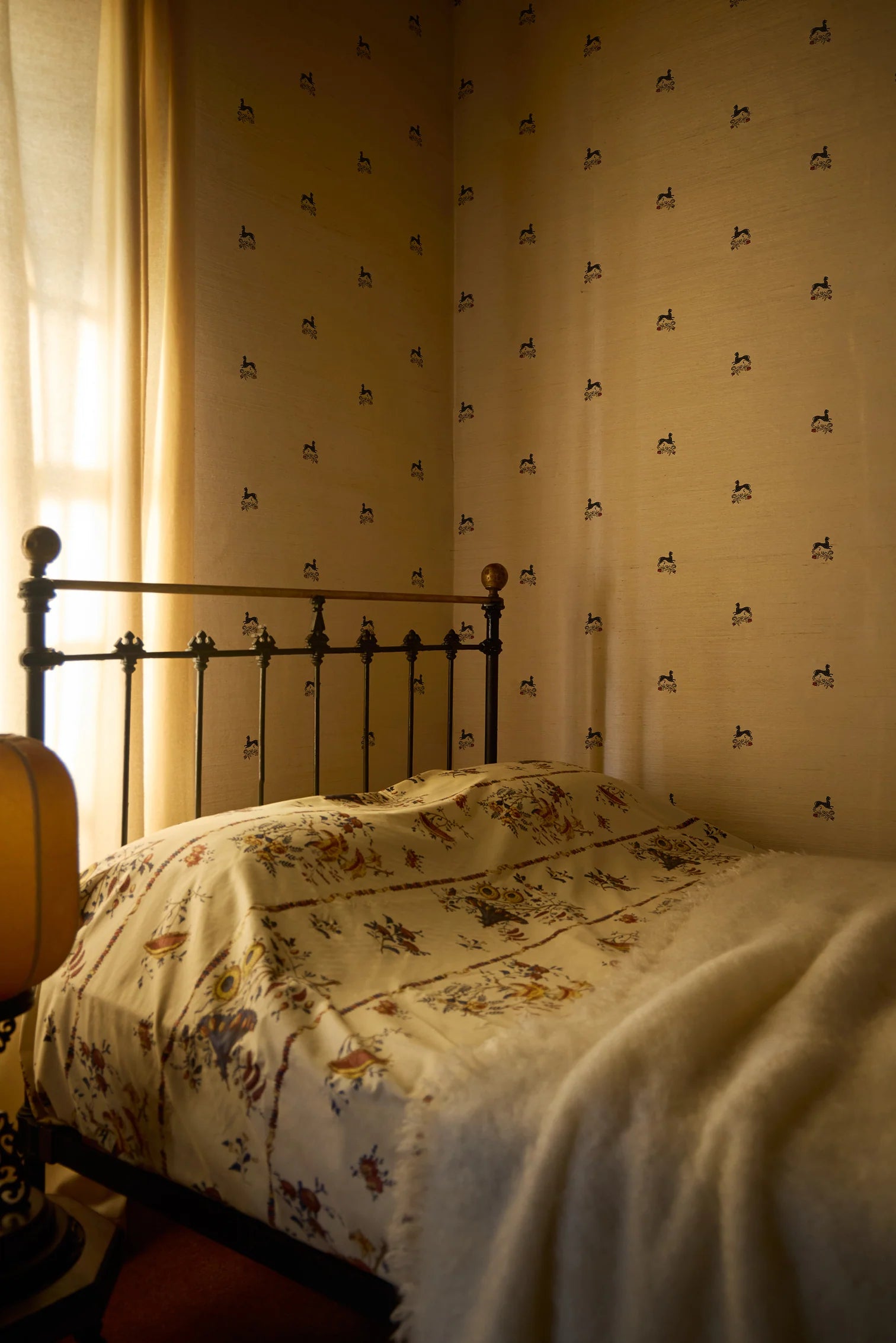 Beastly Blooms Grasscloth