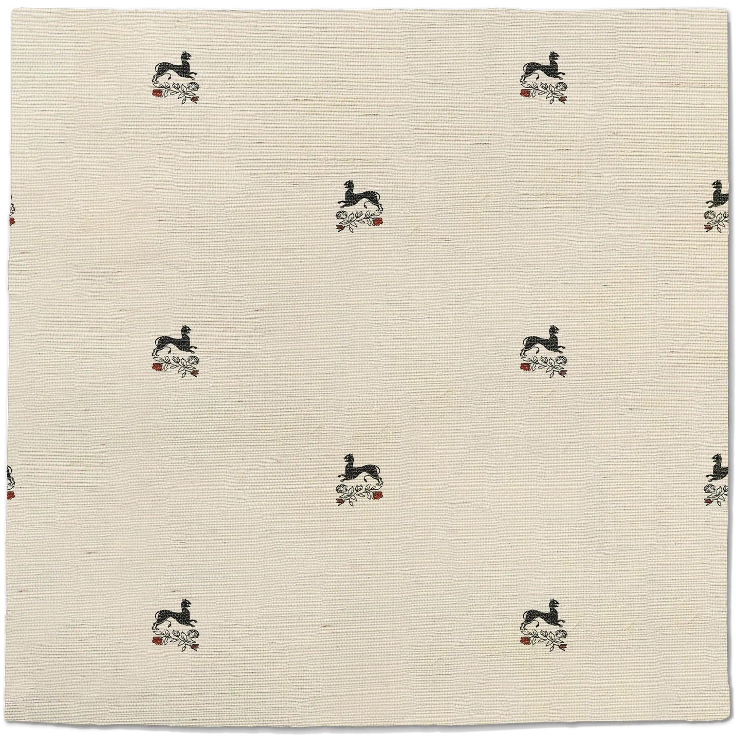 Beastly Blooms Grasscloth