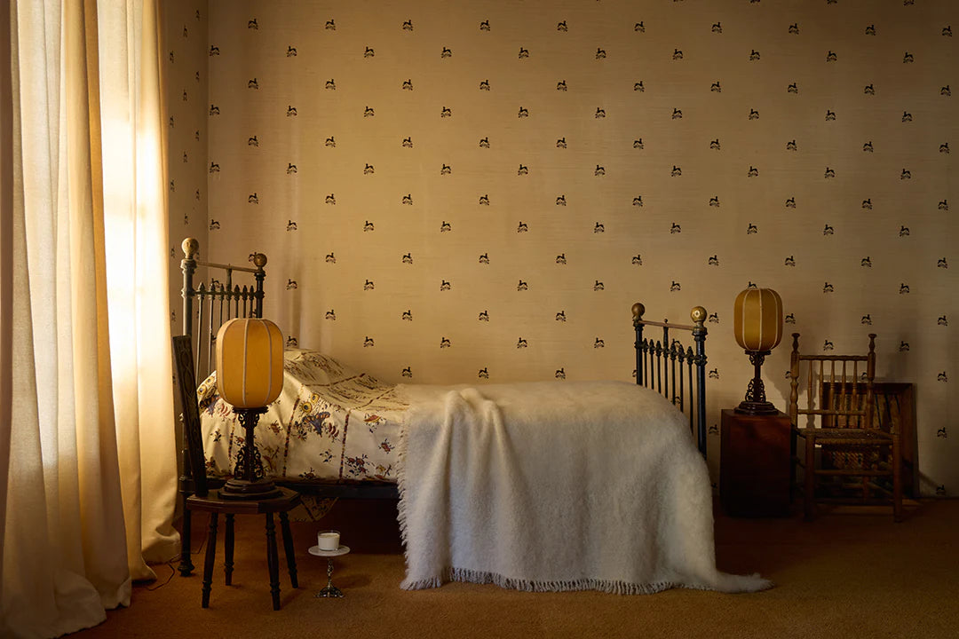 Beastly Blooms Grasscloth