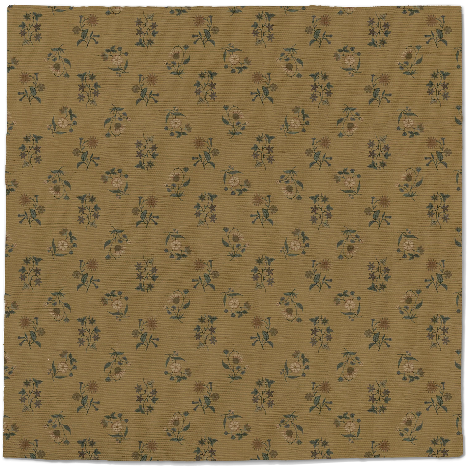 Floral Cascade Grasscloth