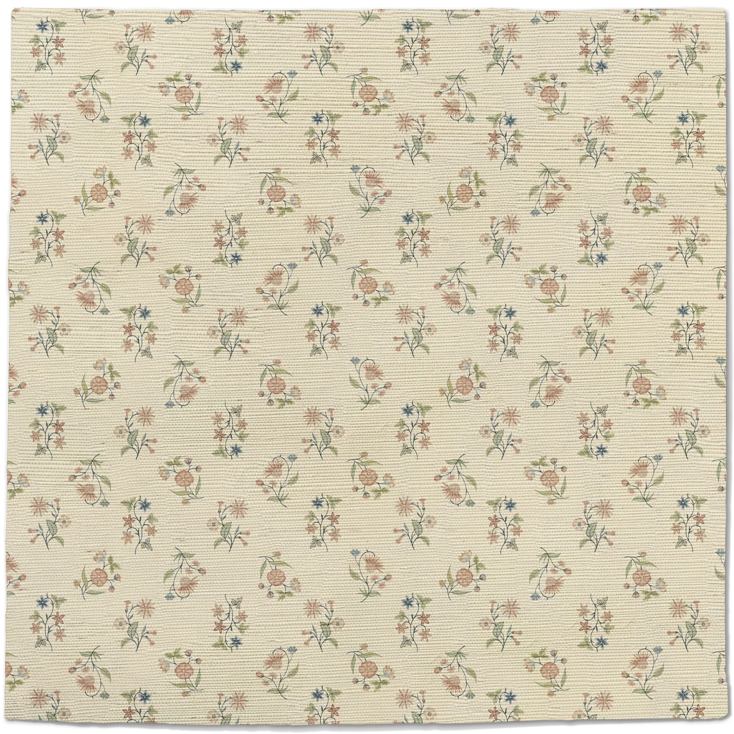 Floral Cascade Grasscloth