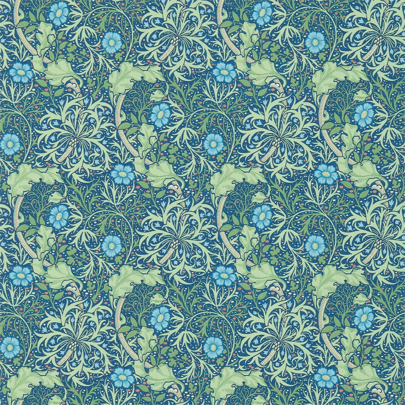 ymksnaka様 ホザーナバングル Morris Seaweed – Walnut Wallpaper