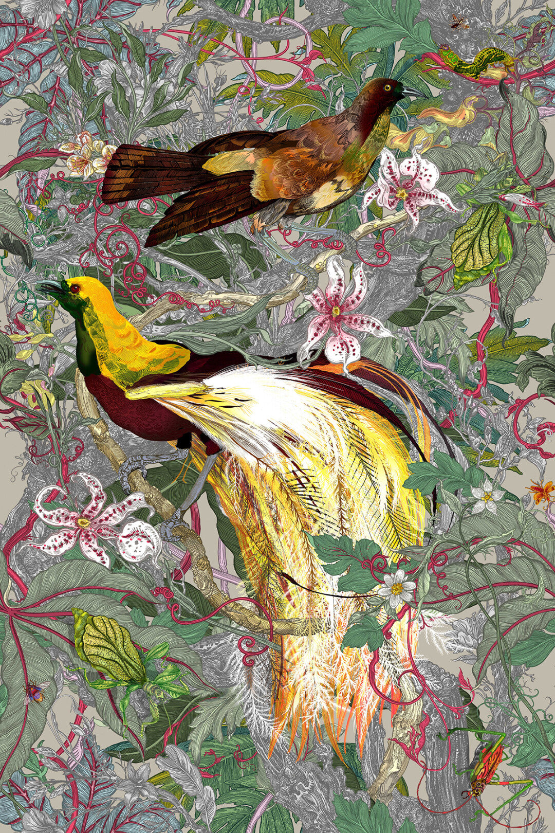 XL Jungle Modular Wallpaper Panels: Papua Paradise