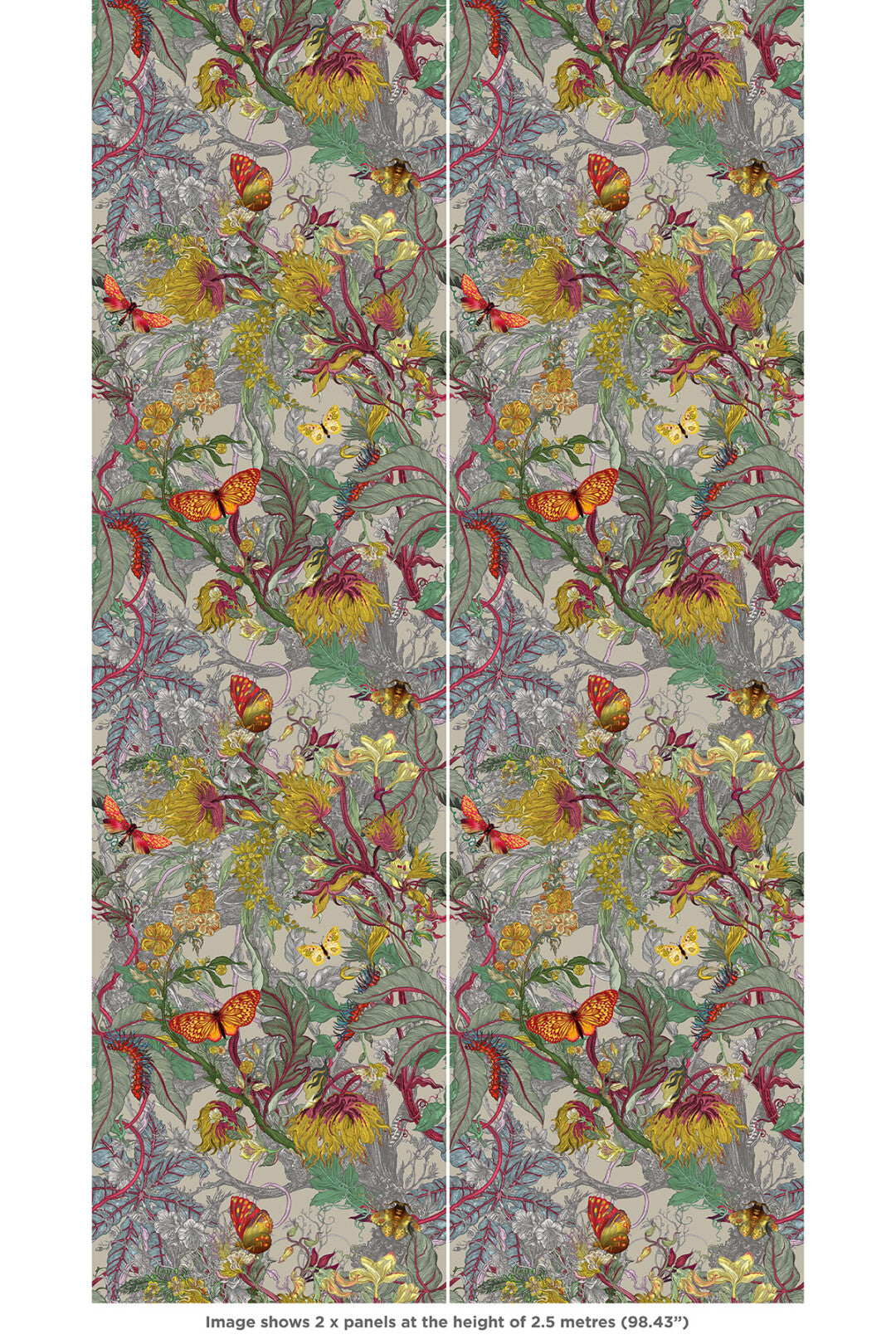 XL Jungle Modular Wallpaper Panels: Gossypium
