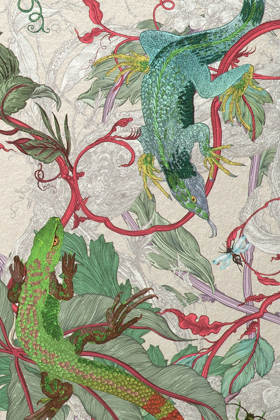 XL Jungle Modular Wallpaper Panels: Lacerta
