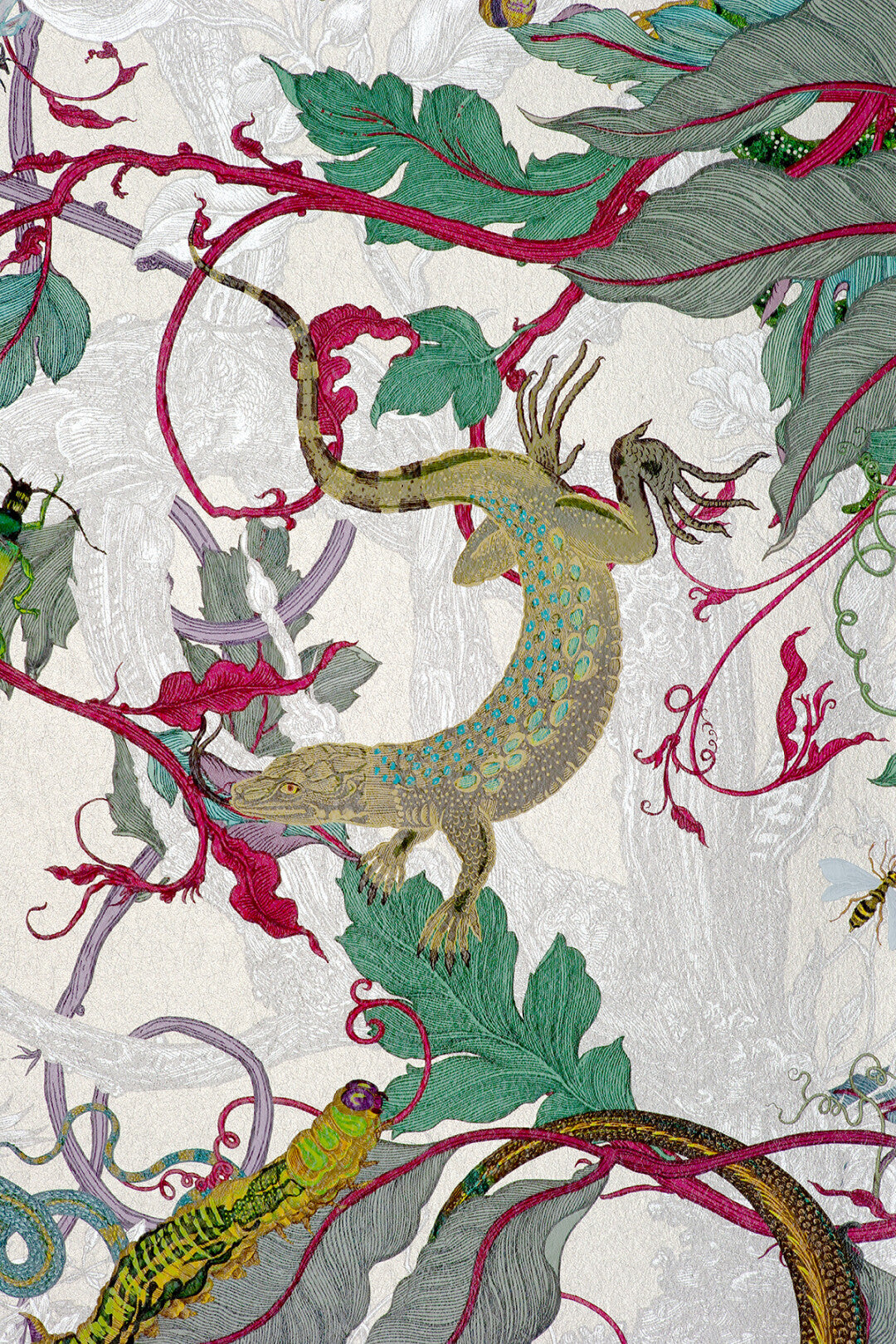 XL Jungle Modular Wallpaper Panels: Lacerta