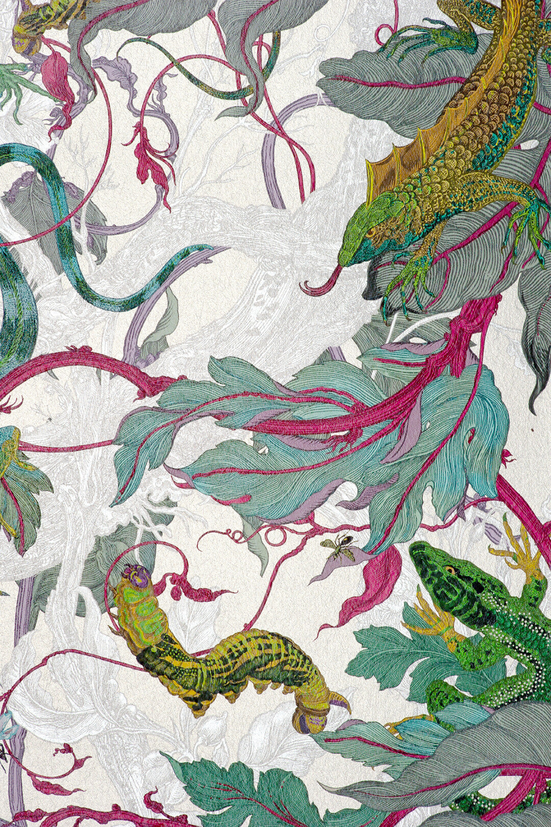 XL Jungle Modular Wallpaper Panels: Lacerta