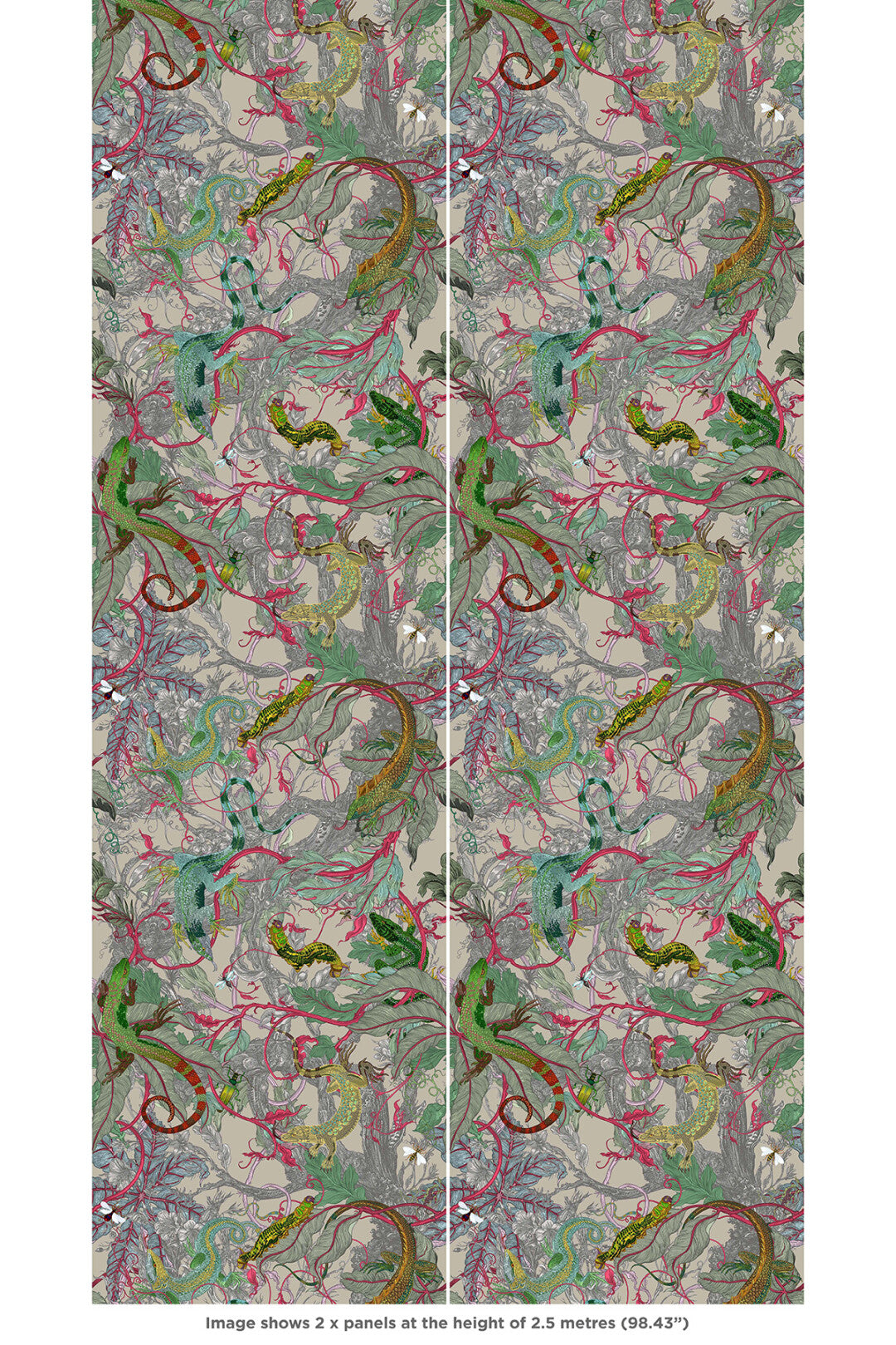 XL Jungle Modular Wallpaper Panels: Lacerta