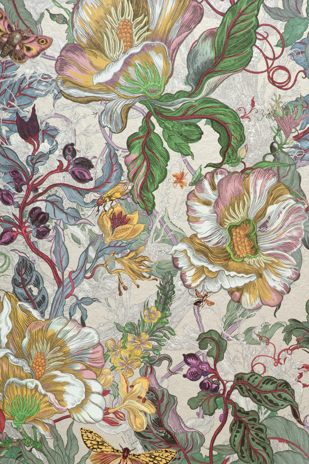 XL Jungle Modular Wallpaper Panels: Papaver