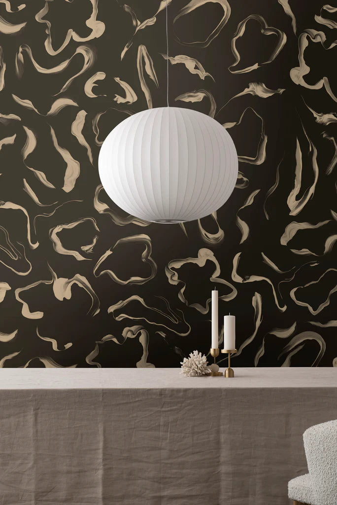 Aqueous Vinyl Walnut Wallpaper