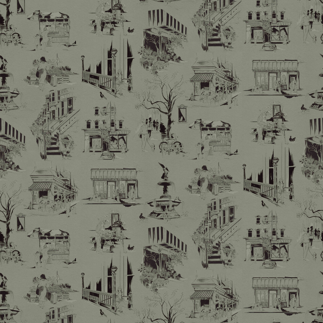 Bettie walnut wallpaper
