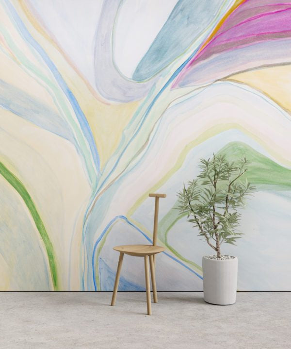 Calico Wallpaper: Abstract in Dream