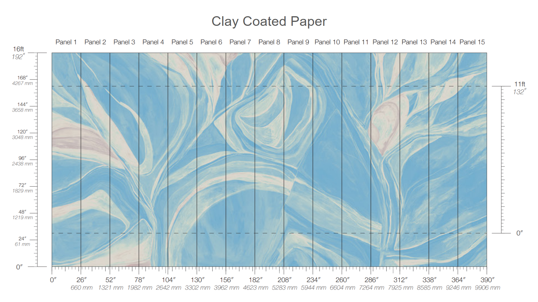 Calico Wallpaper: Abstract in Lucid