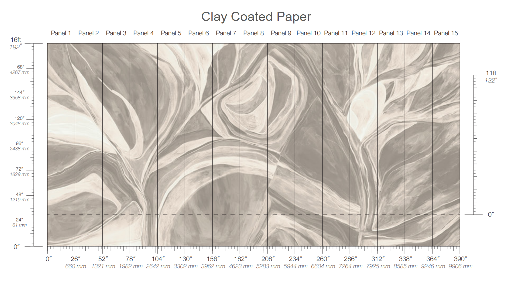 Calico Wallpaper: Abstract in Mirage