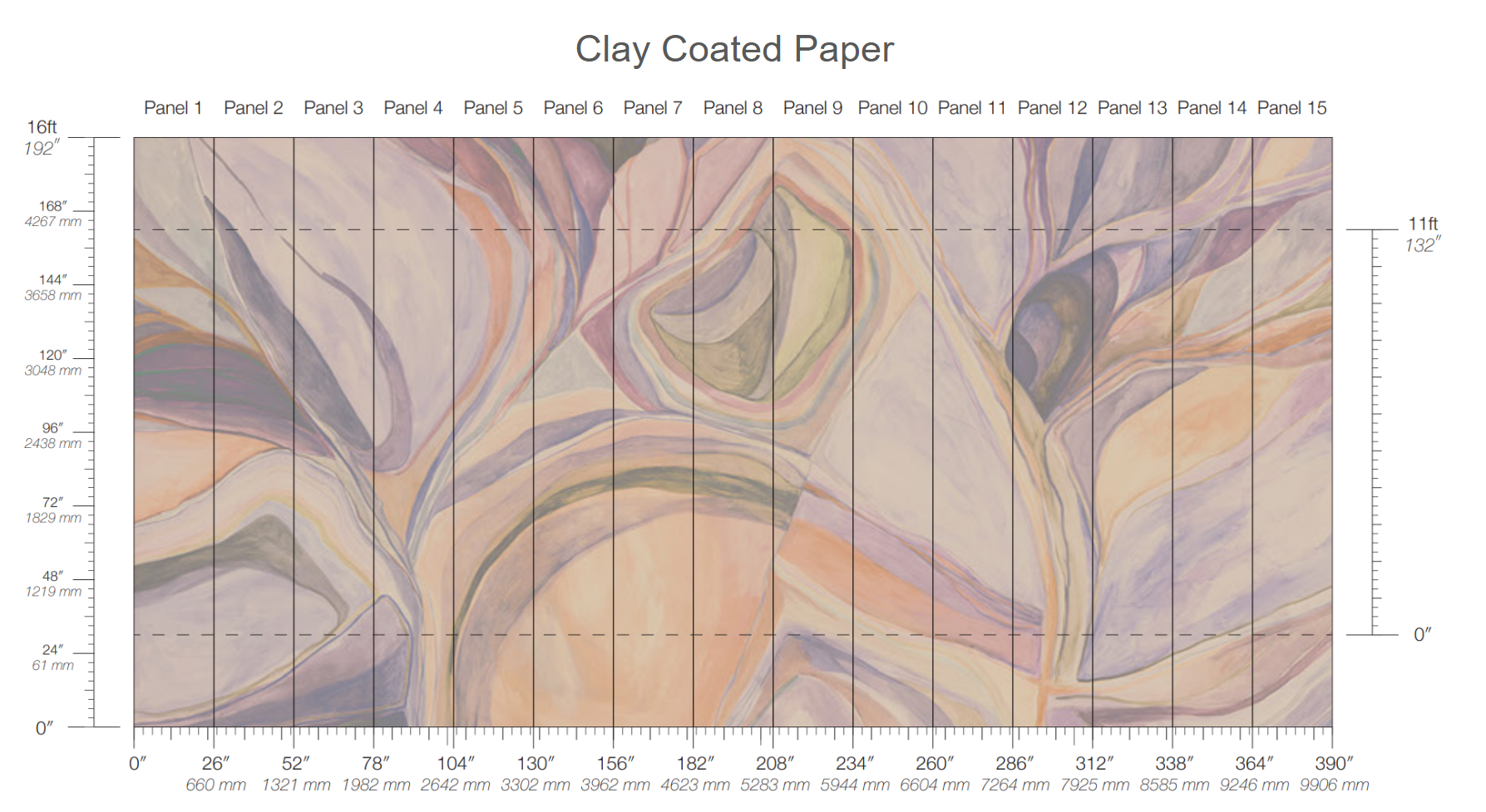 Calico Wallpaper: Abstract in Ponder