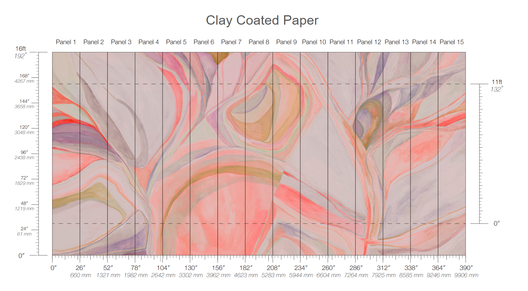 Calico Wallpaper: Abstract in Soma