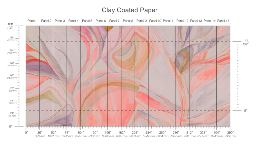 Calico Wallpaper: Abstract in Soma