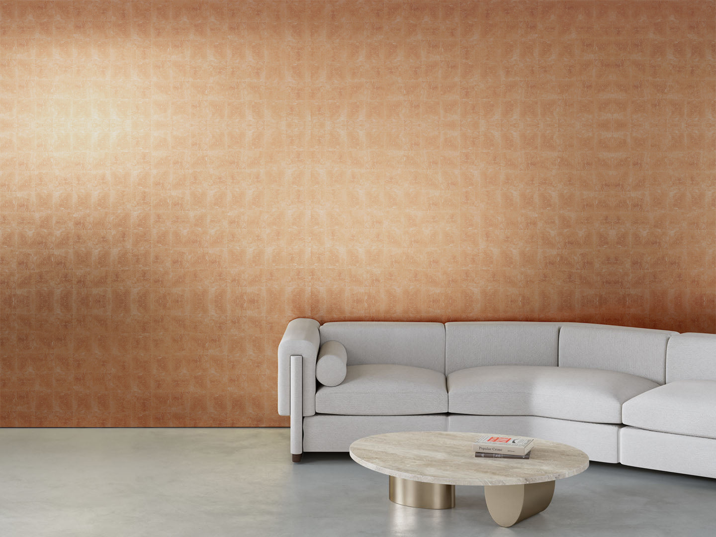 Calico Wallpaper:  Adorn in Glint Installed