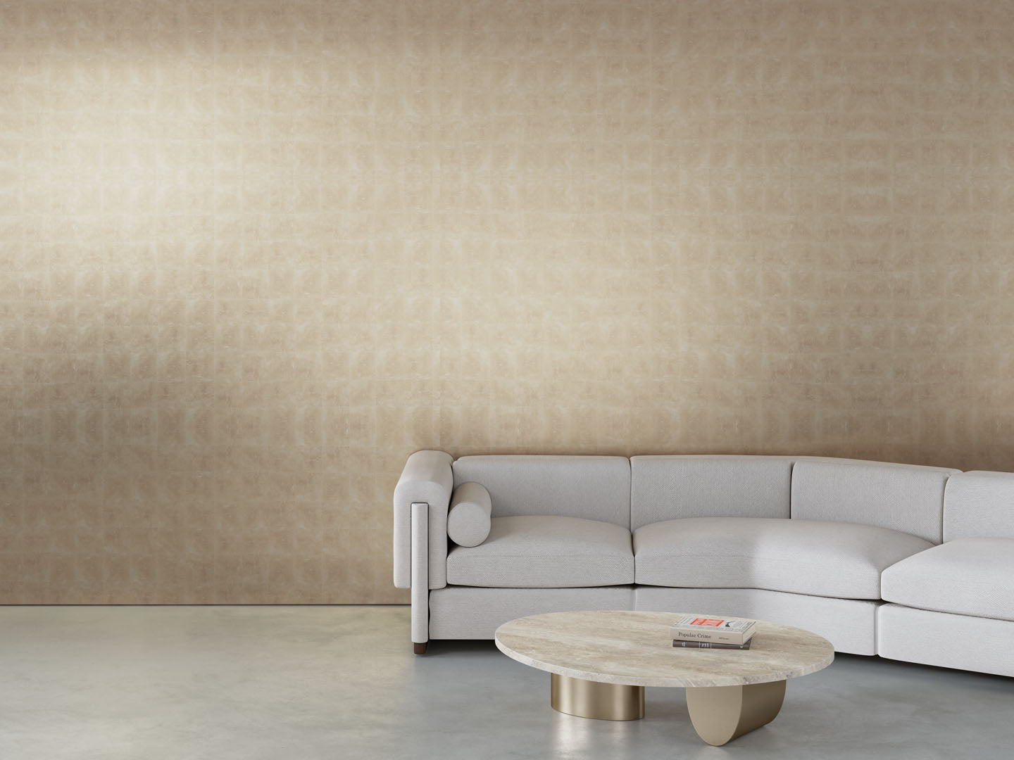Calico Wallpaper:  Adorn in Sheen Installed