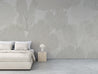 Calico Wallpaper: Coralline in Marsh (installed)