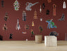 Calico Wallpaper: Particulaire in Bazaar installed