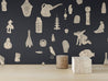 Calico Wallpaper: Particulaire in Heirloom installed