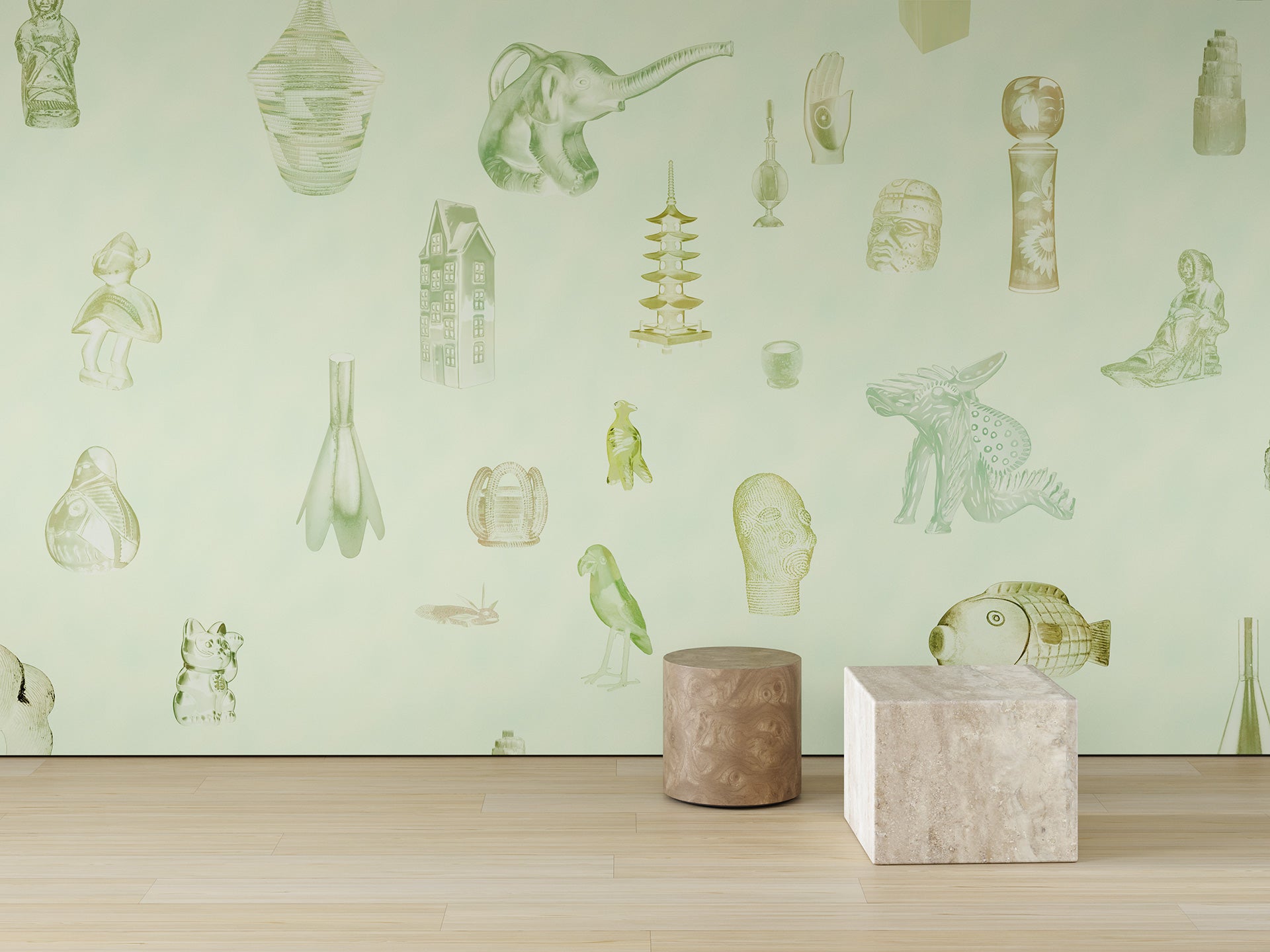 Calico Wallpaper: Particulaire in Trove installed
