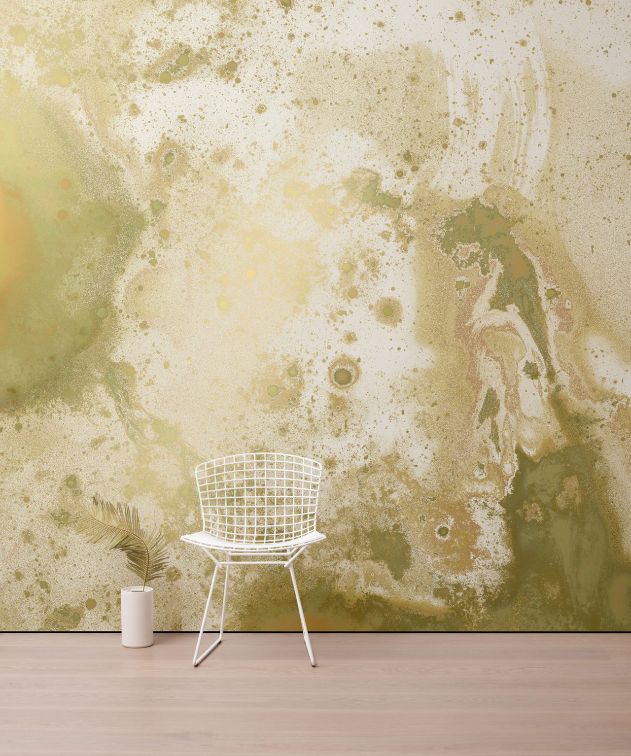 ゴージャス★特大★ミノア文明アンテロープ壁画レプリカパネル★ Inverted Spaces – Walnut Wallpaper