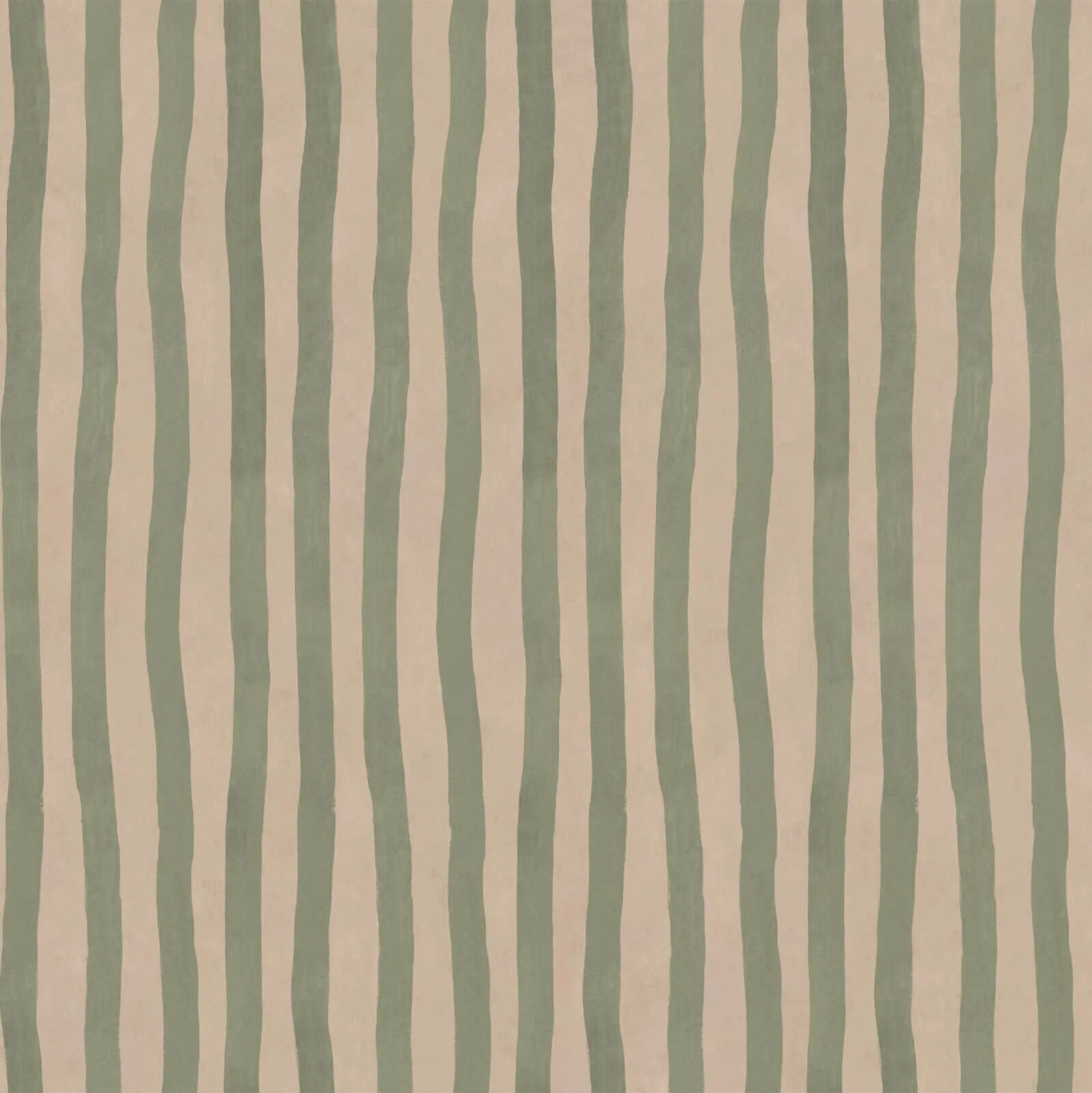 ARTIST'S STRIPE: Sap & Alabaster (Green on Taupe)