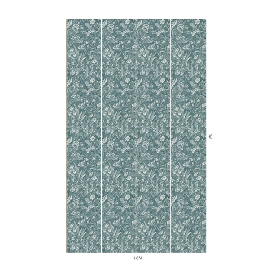 Beltrane: Euphorbia (teal)  9'10"height