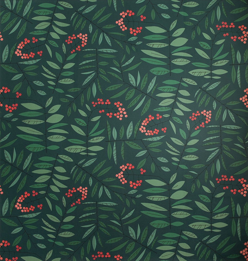 Grand Leaf Berry Mural
