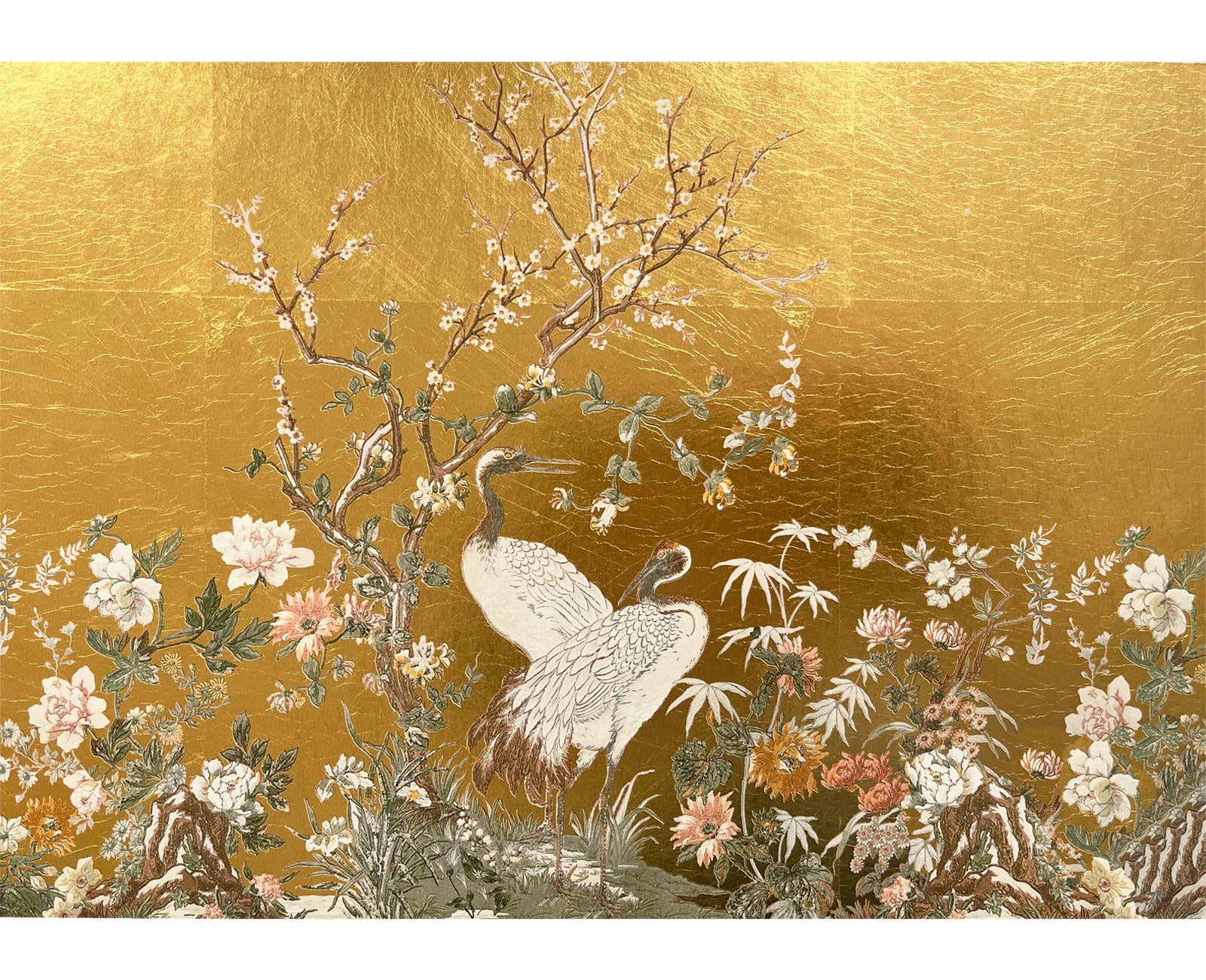 Japanese Cranes Mural