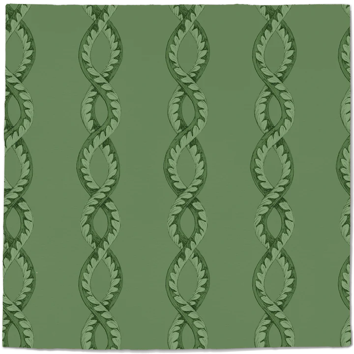 Papier:  Baroque Minimal Wallpaper in Mint