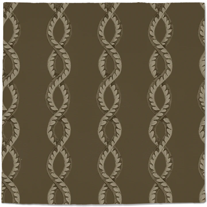 Papier:  Baroque Minimal Wallpaper in Potting Soil