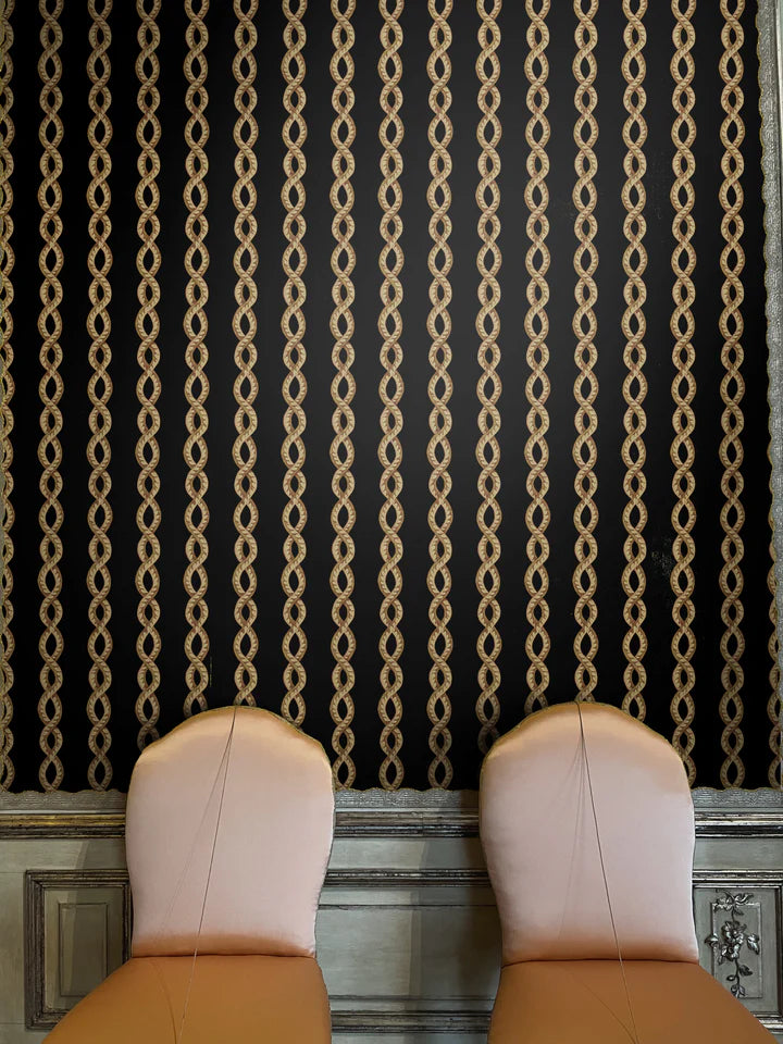 Papier: Baroque Maximal Wallpaper in Void
