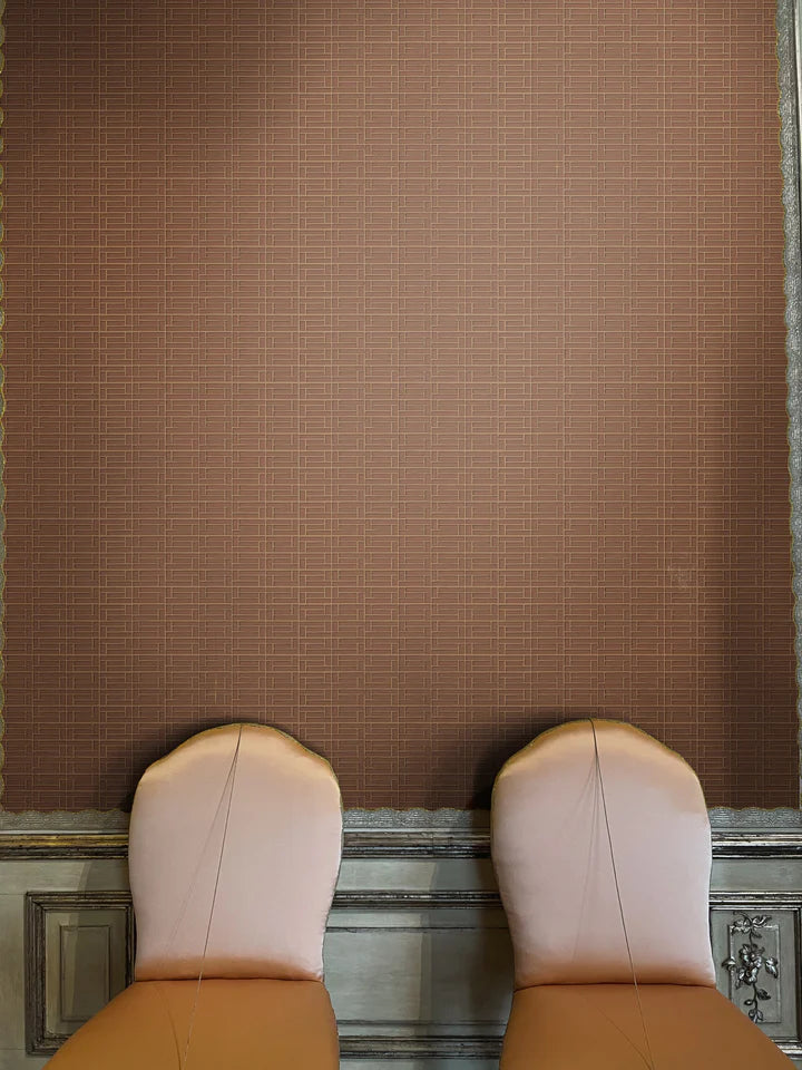 Papier: Lattice Minimal Wallpaper in Bark