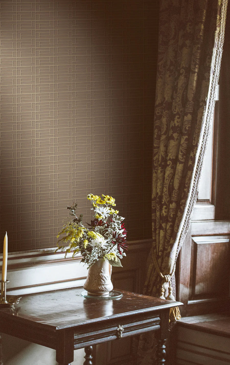Papier: Lattice Minimal Wallpaper in Bark