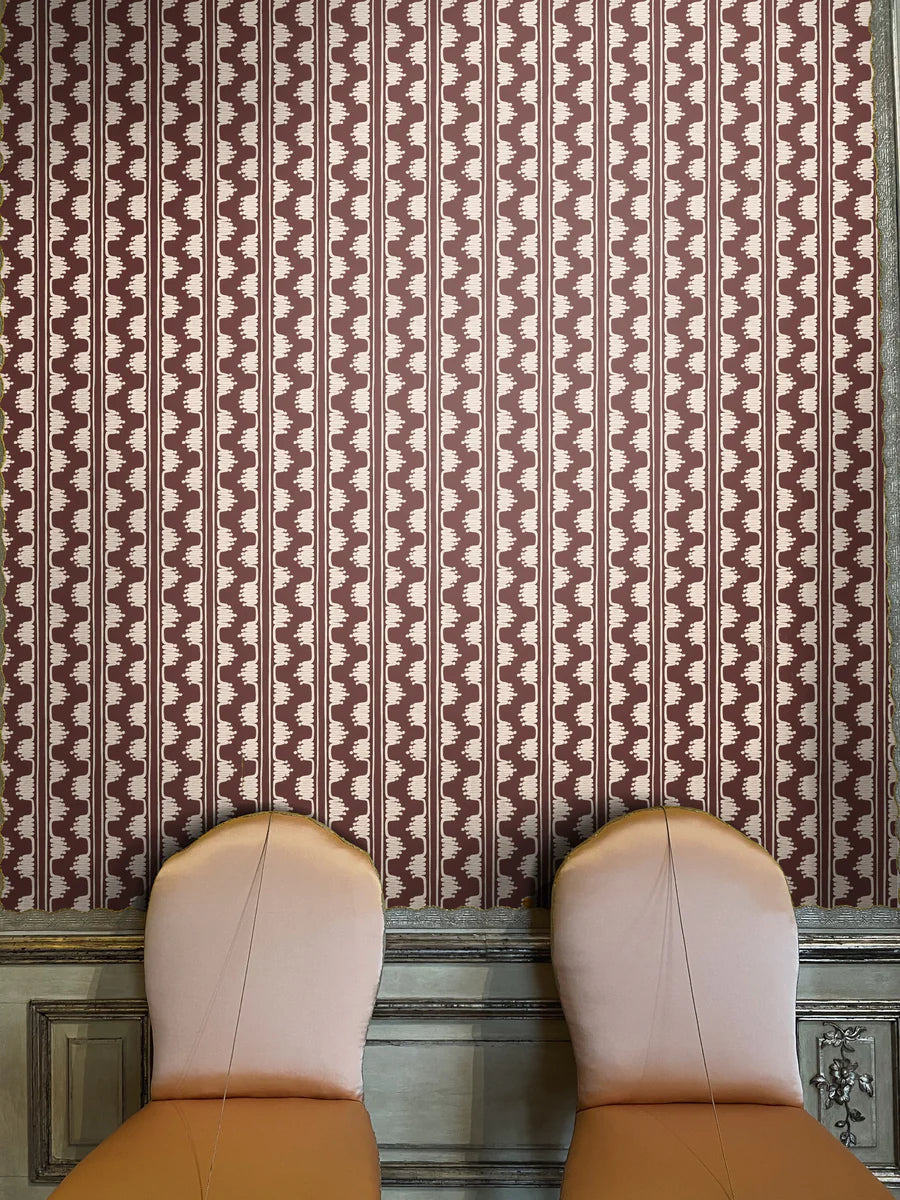 Papier:  Ritz Minimal Wallpaper in Birch