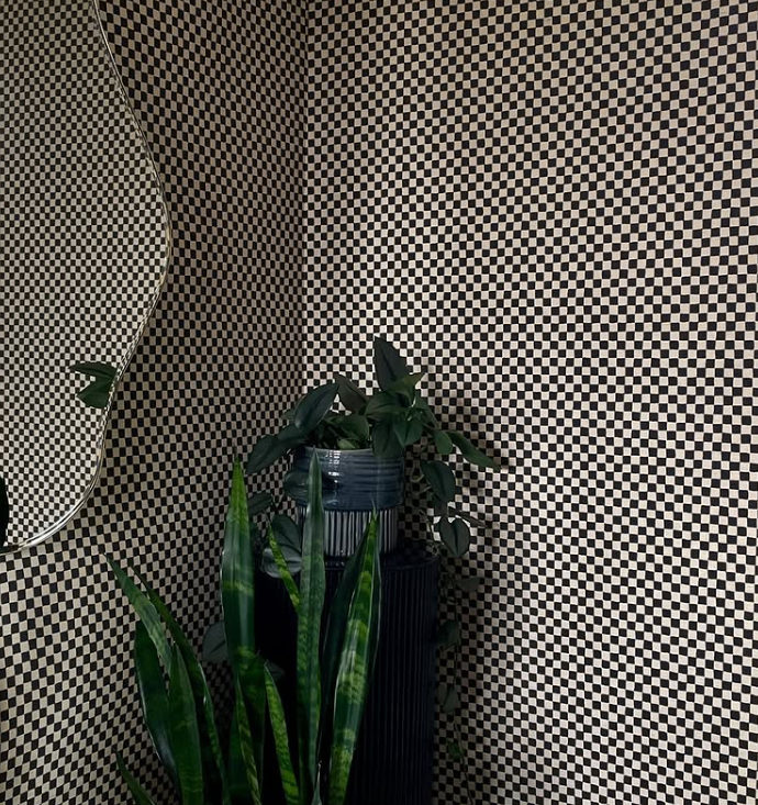 Checker in Grasscloth