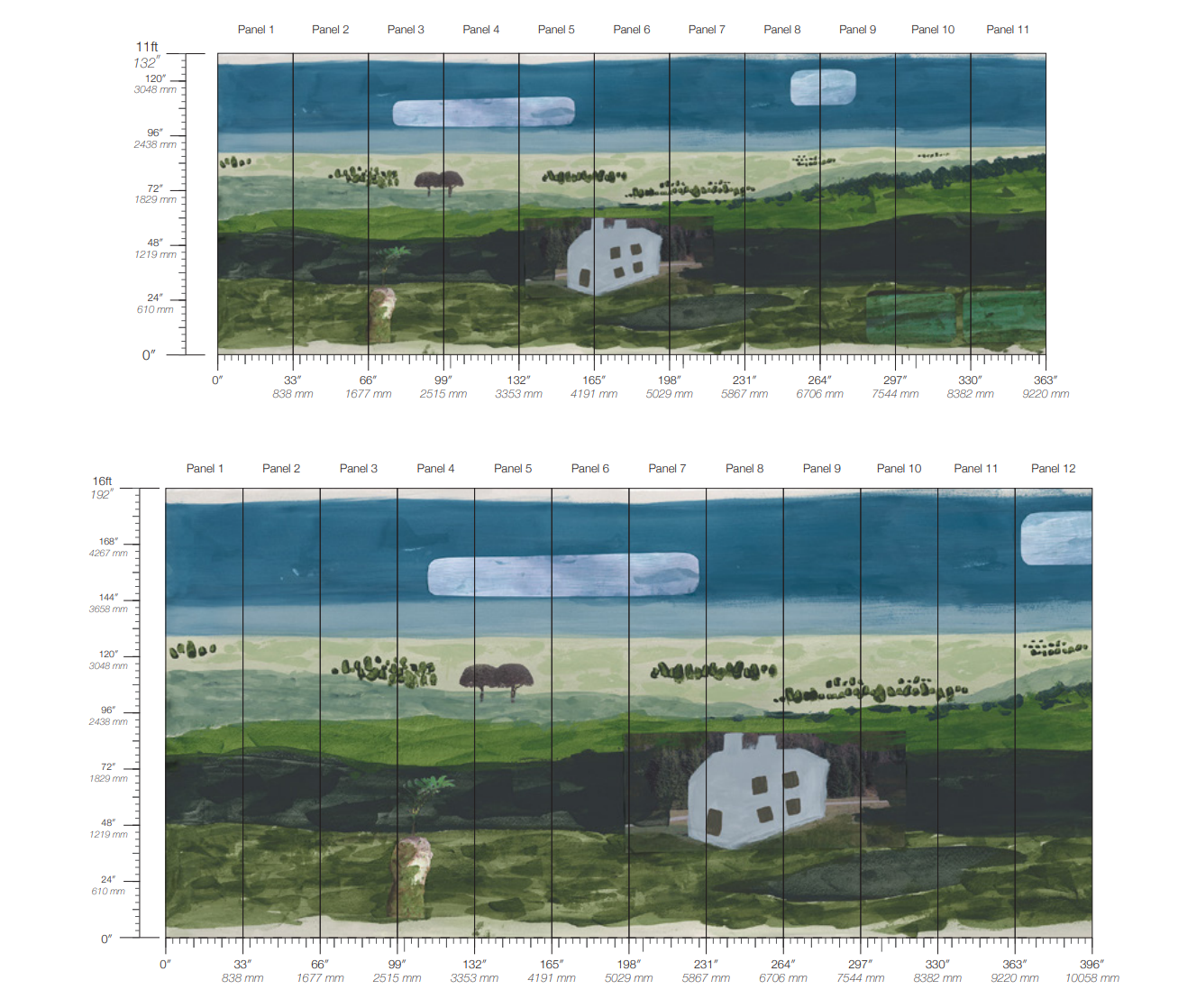 Fields of Woodland, Fields, & Moors