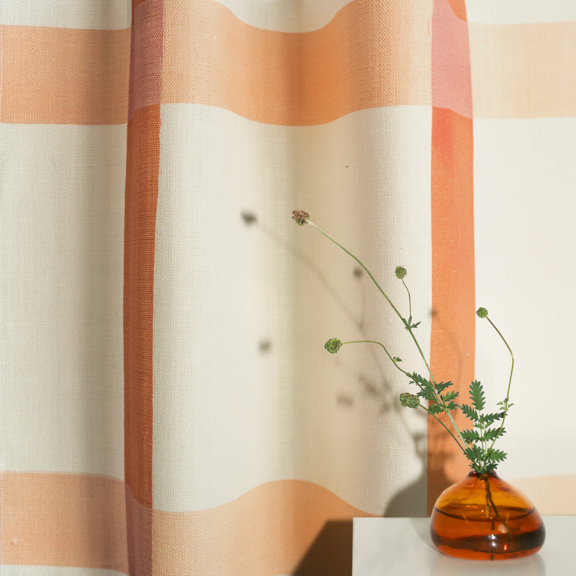 Terracotta and Salt Pink on White