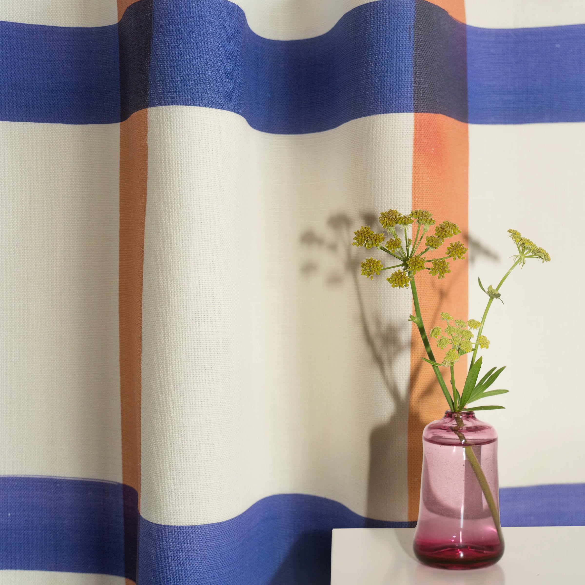 Terracotta and Yves Blue on White