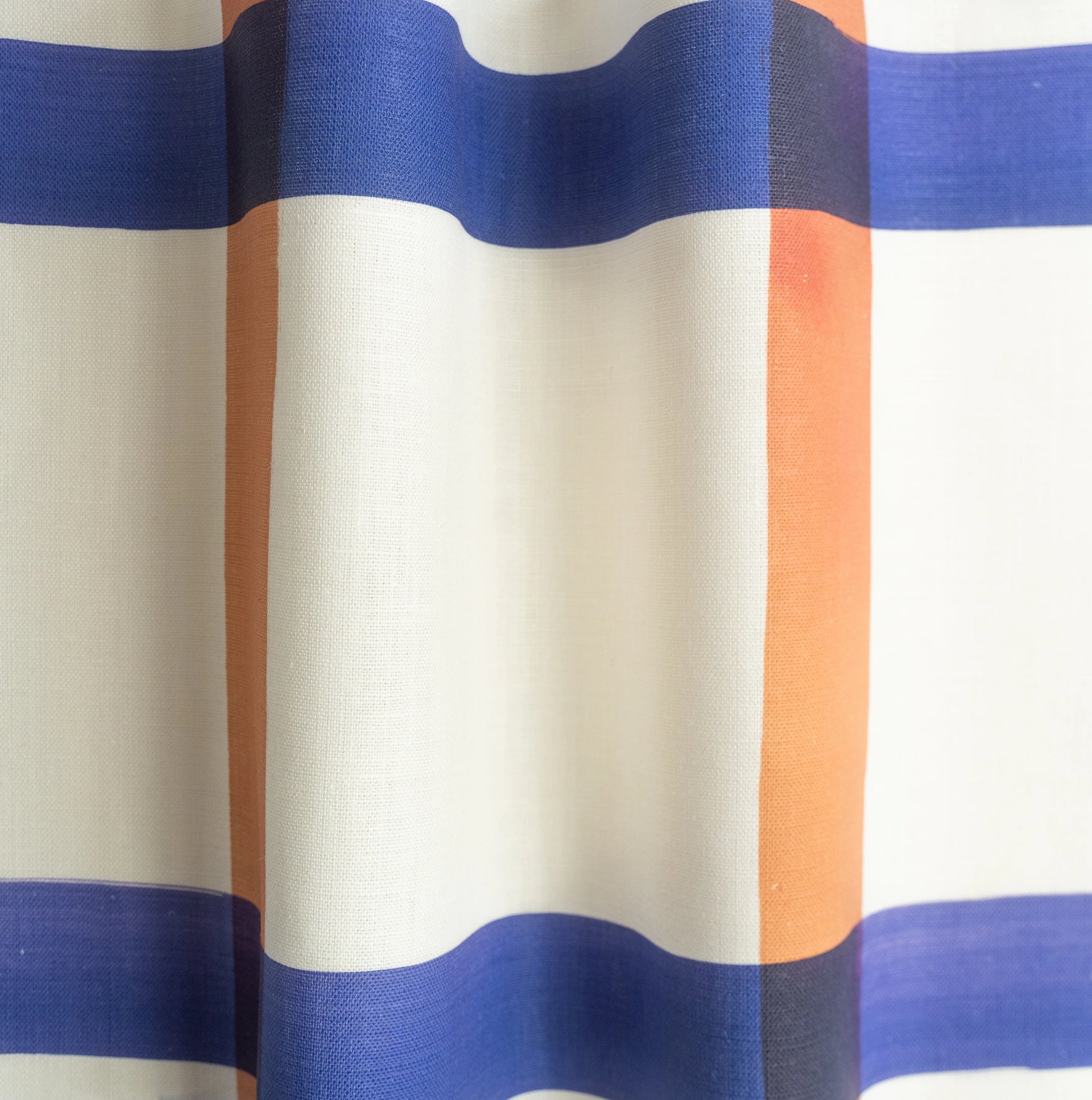 Terracotta and Yves Blue on White