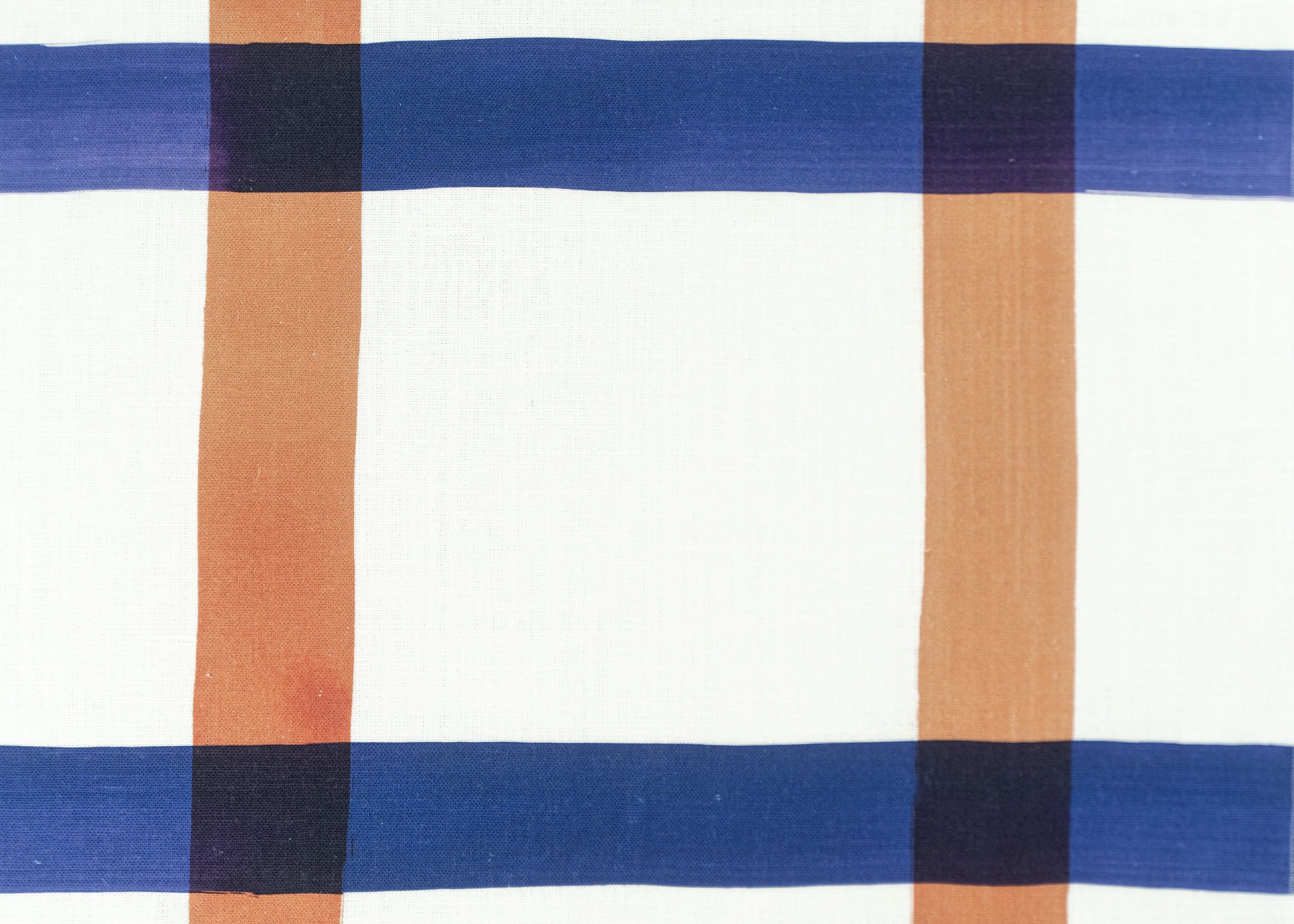 Terracotta and Yves Blue on White