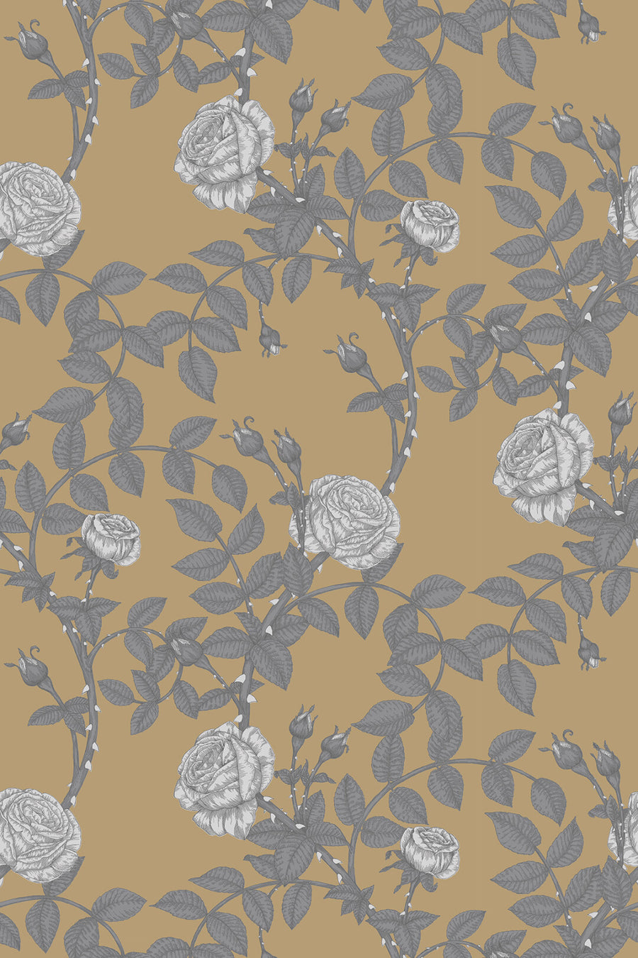 McGegan Rose Greys on Khaki 