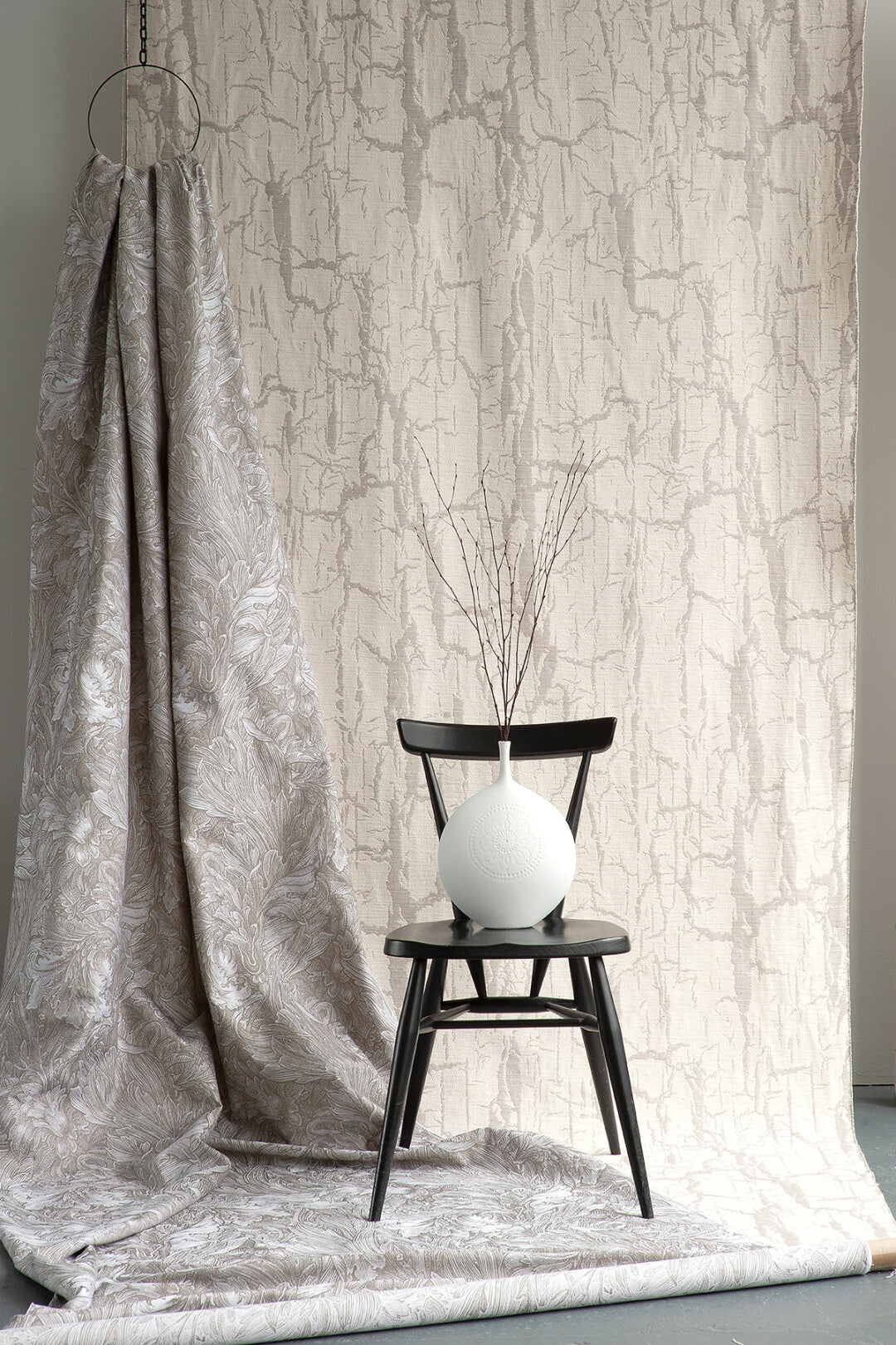 Paint Crackle Jacquard Fabric