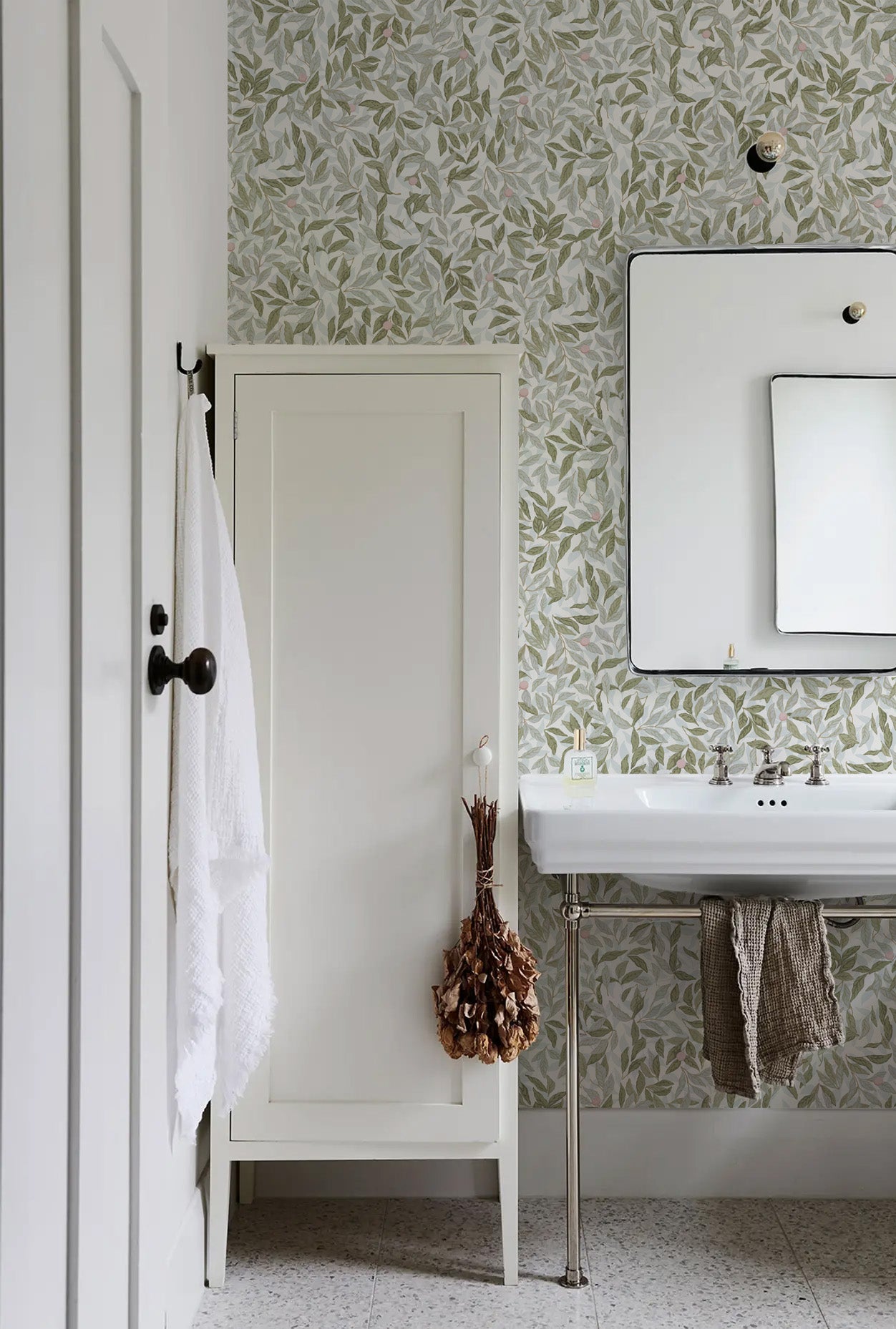 all-over-leaf-wallpaper-pattern-pink-fruit-bathroom-install.jpg