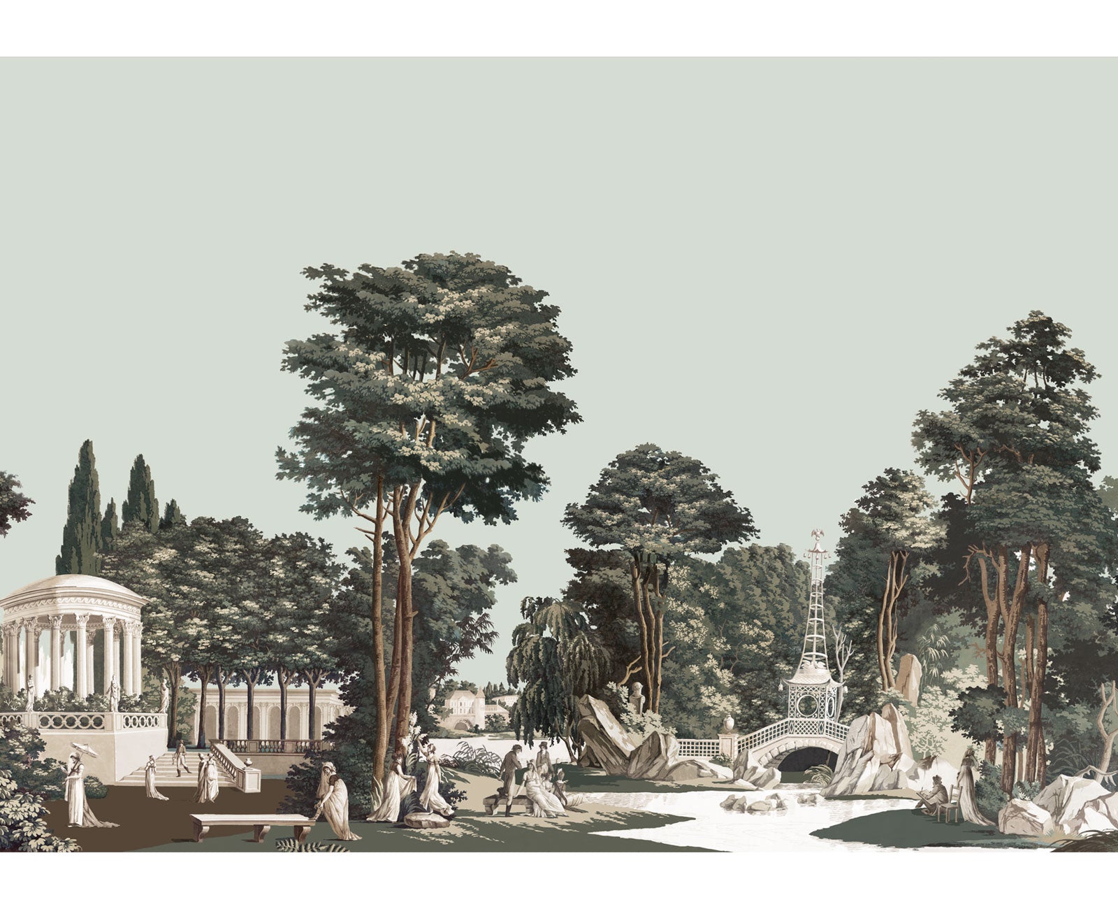 English Garden Mural